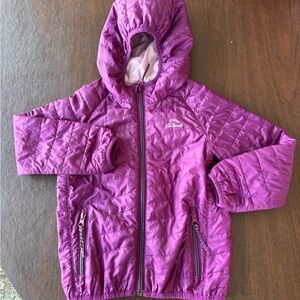 L.L. Bean Kids Toddler Magenta Purple Primaloft Puffer Jacket Sz 4T